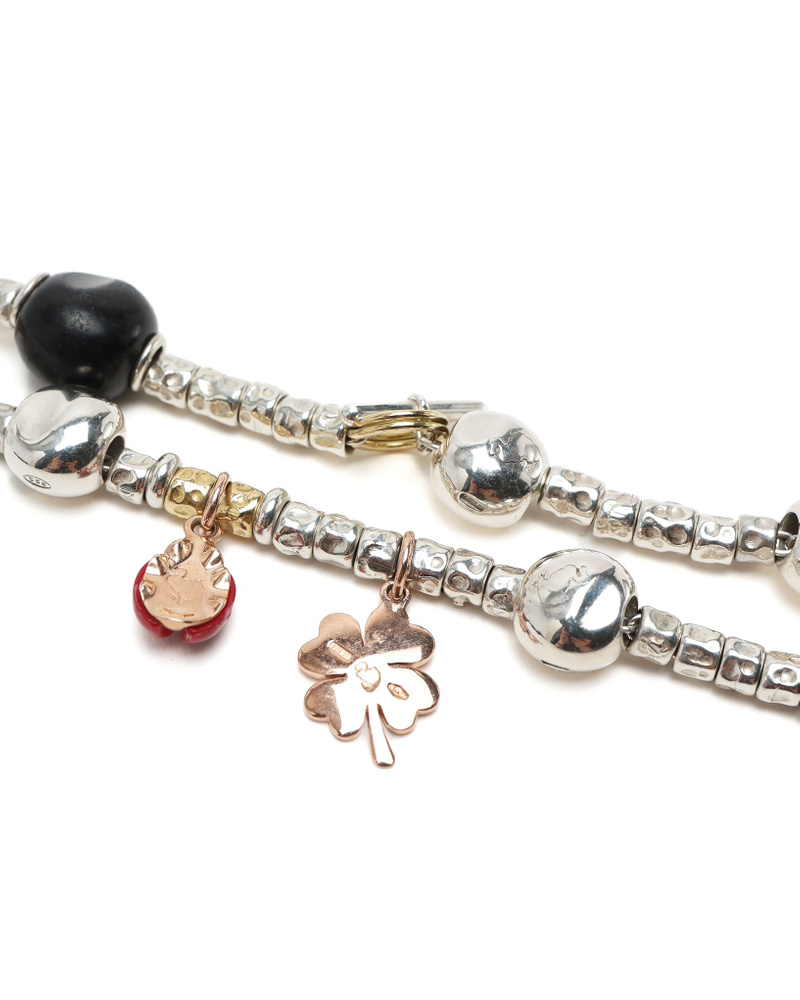 POMELLATO Silver Charm Bracelet
