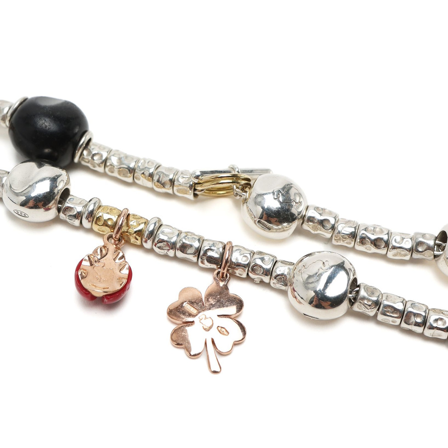 POMELLATO Silver Charm Bracelet