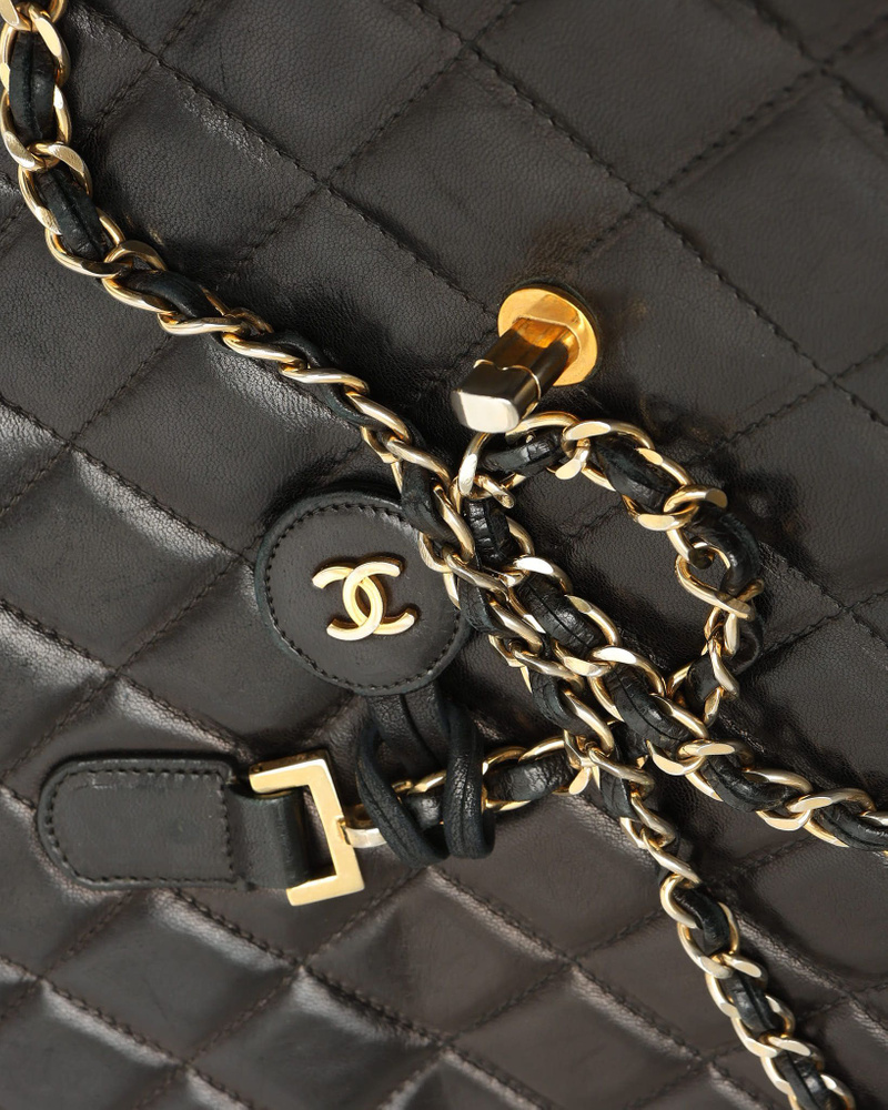 Chanel Lambskin Chain Business Bag