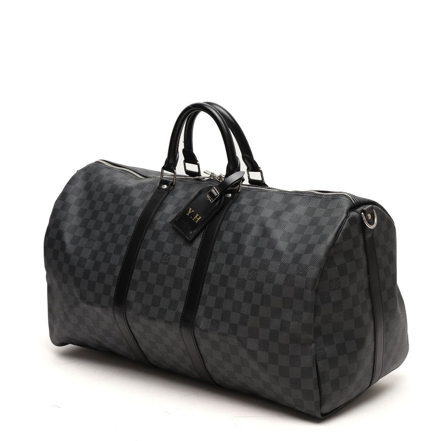 Louis Vuitton Damier Graphite Keepall 55 Bandoulière Weekend Bag