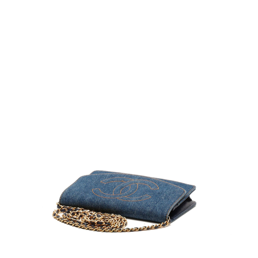 Chanel Timeless Denim Wallet On Chain Bag
