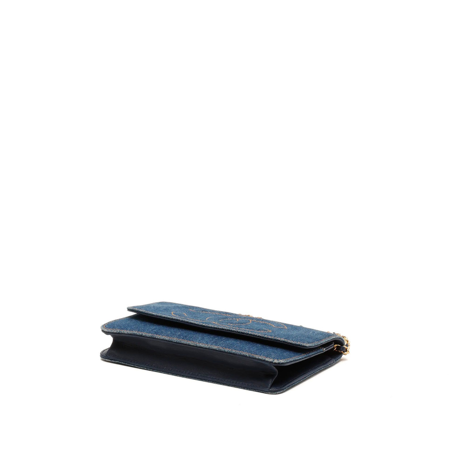 Chanel Timeless Denim Wallet On Chain Bag