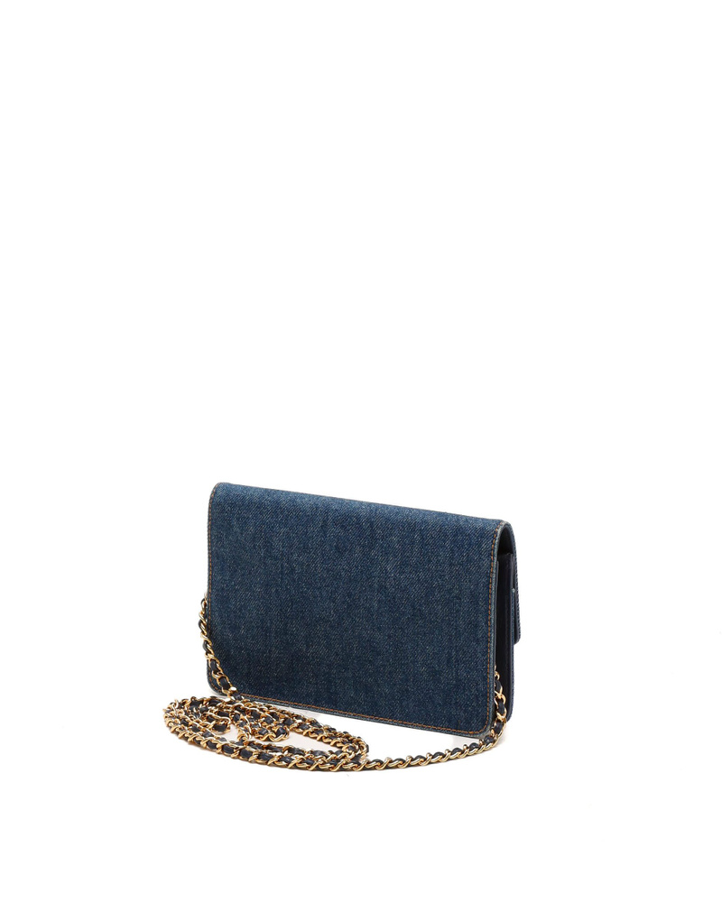 Chanel Timeless Denim Wallet On Chain Bag