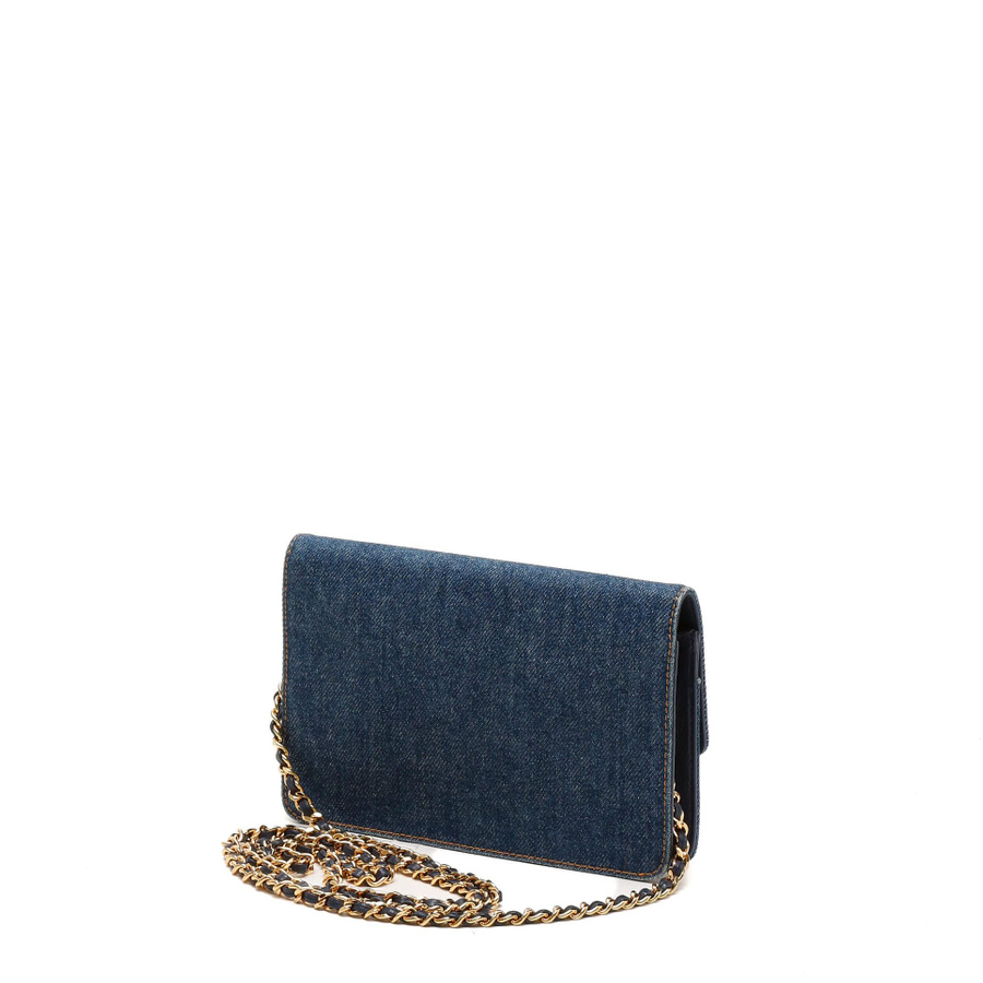 Chanel Timeless Denim Wallet On Chain Bag