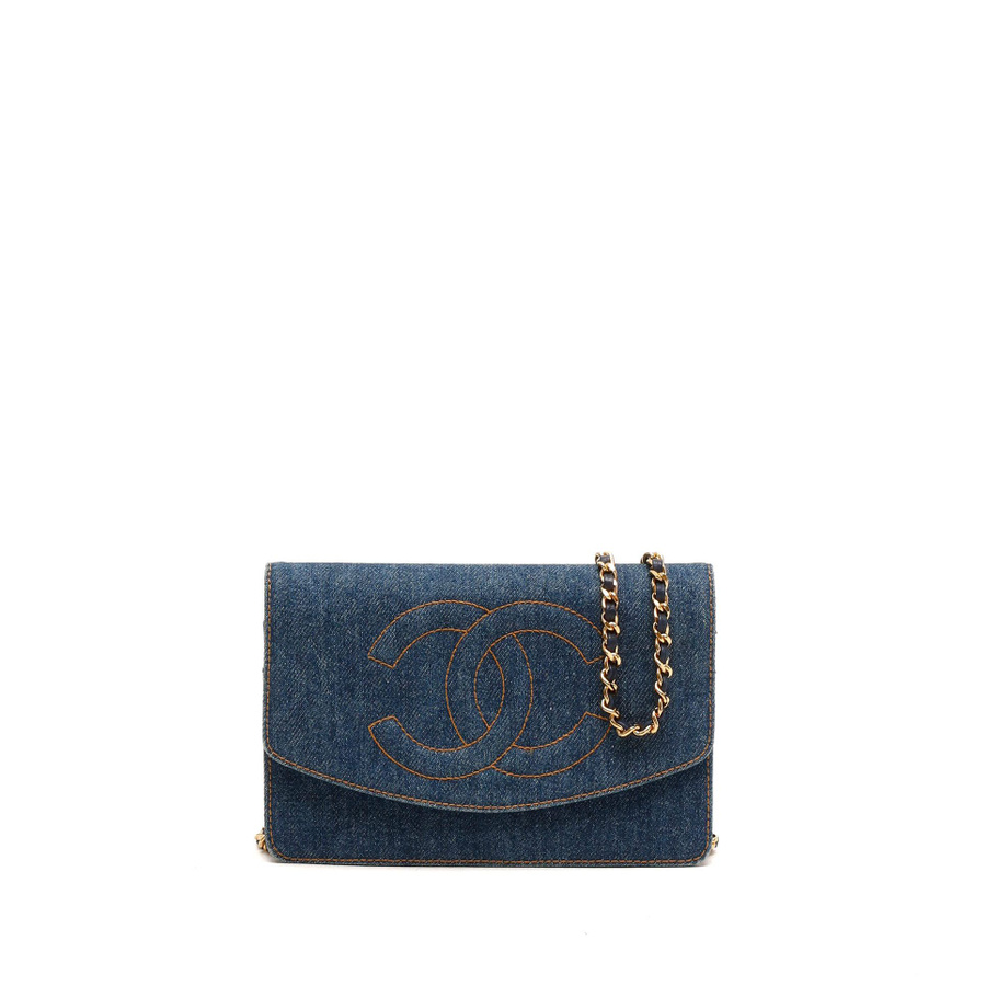 Chanel Timeless Denim Wallet On Chain Bag