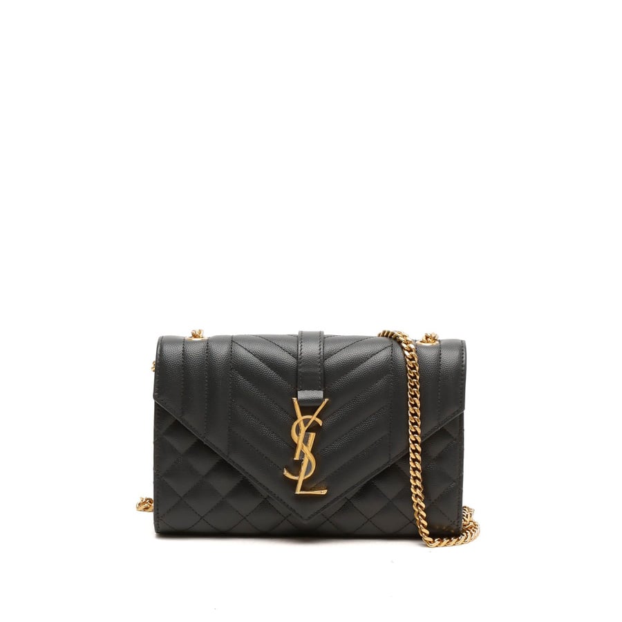 Saint Laurent Triquilt Envelope Chain Bag