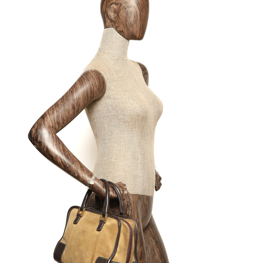 Loewe Amazona 28 Suede Bag