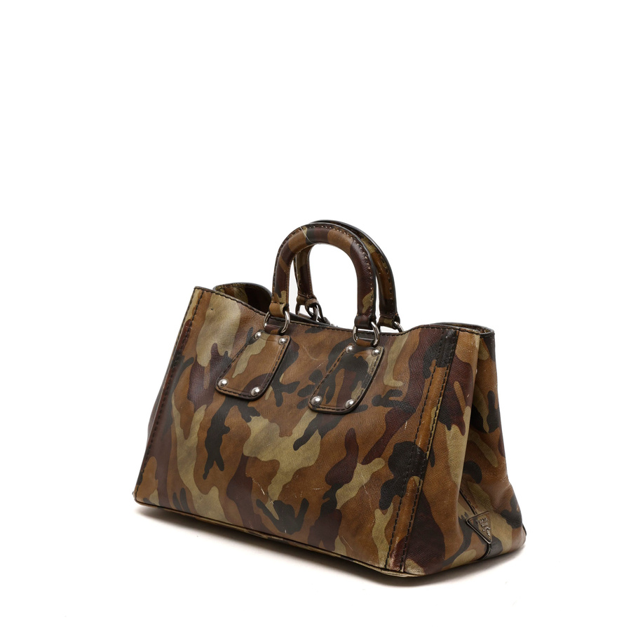 Prada Saffiano Mimetico Camouflage Tote Bag