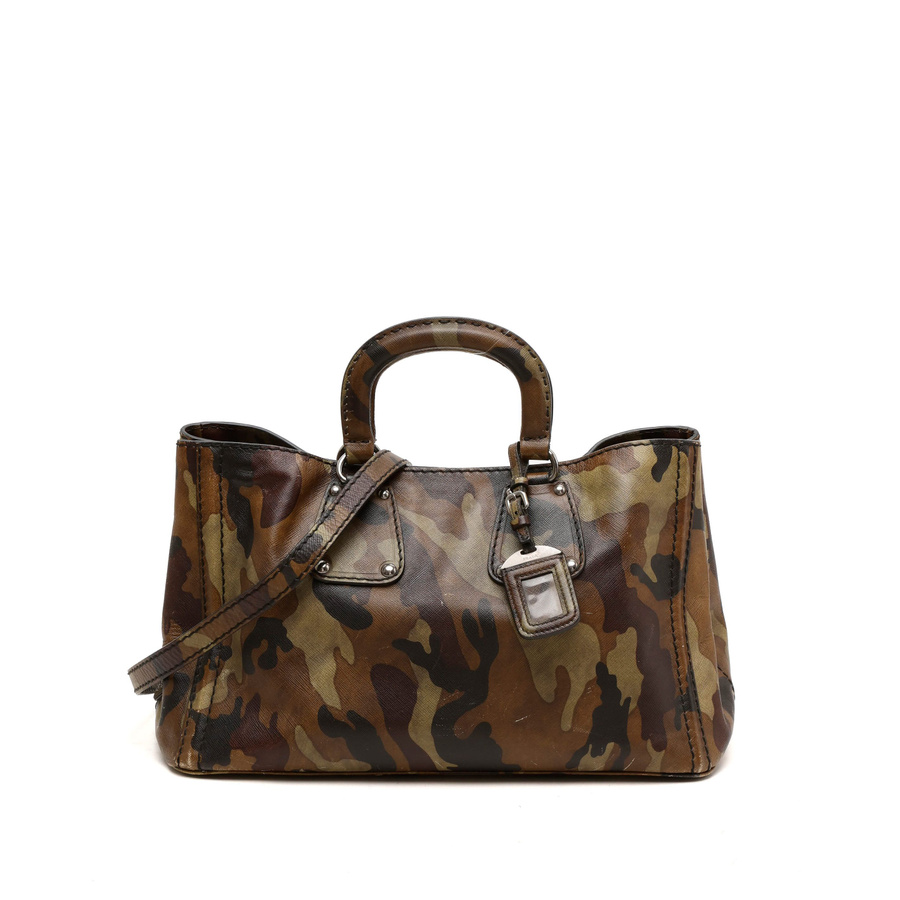 Prada Saffiano Mimetico Camouflage Tote Bag