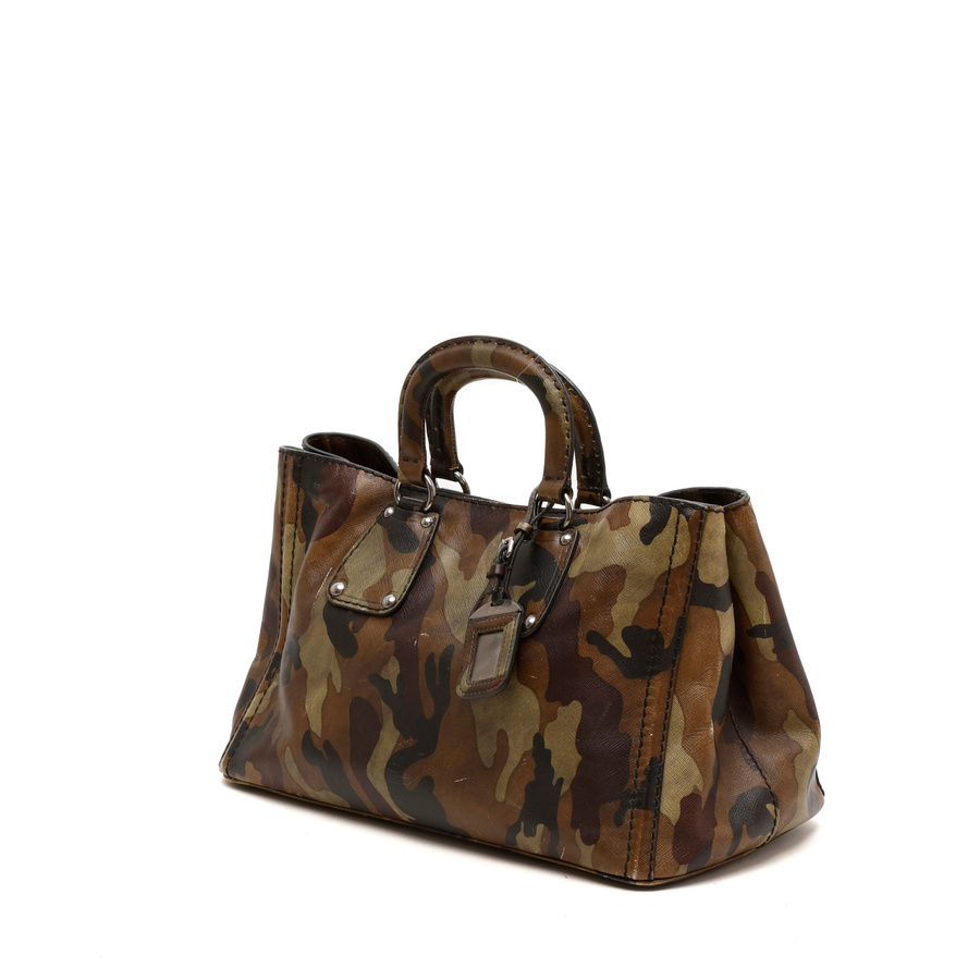 Prada Saffiano Mimetico Camouflage Tote Bag