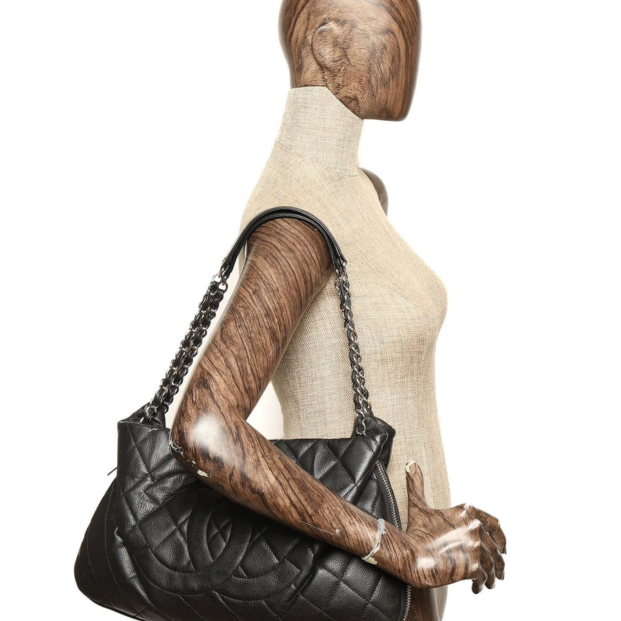 Chanel Caviar Timeless Expandable Tote Bag