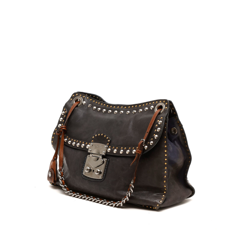 MIU MIU Studded Leather Bag