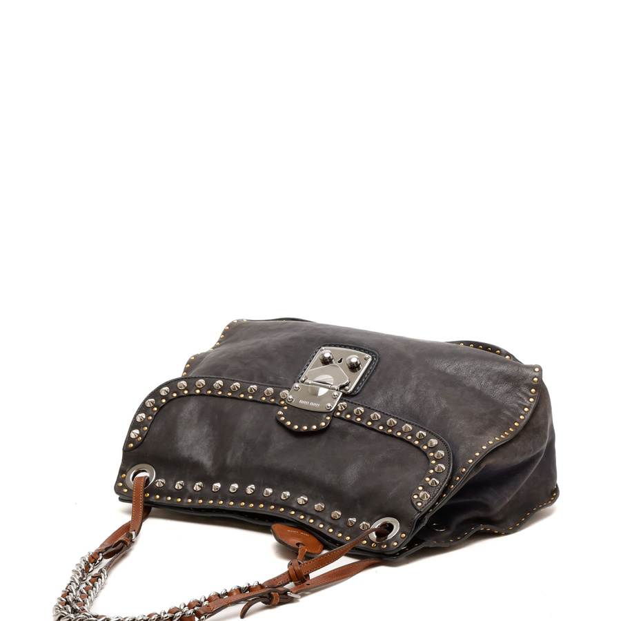 MIU MIU Studded Leather Bag