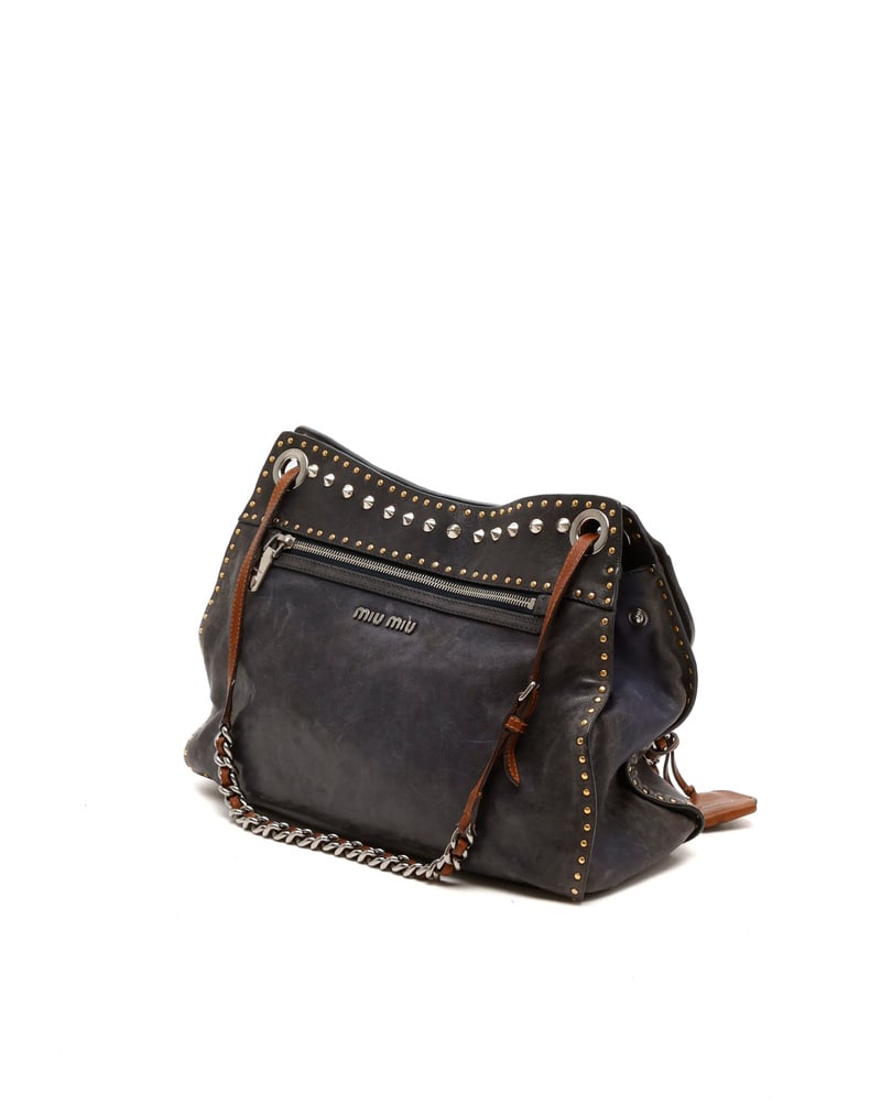 MIU MIU Studded Leather Bag