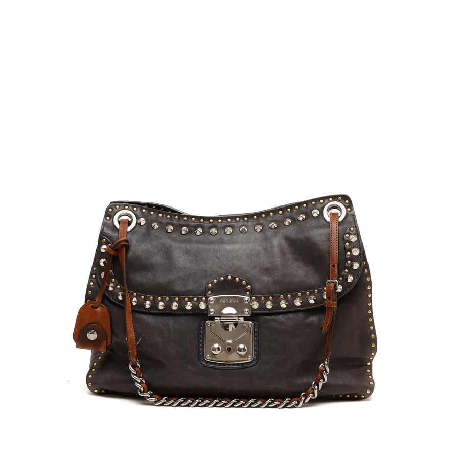 MIU MIU Studded Leather Bag