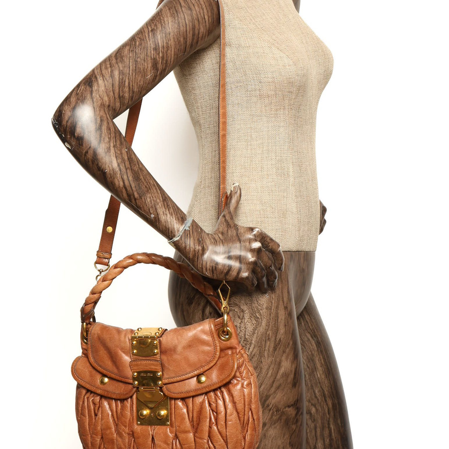 MIU MIU Coffer Mattelassé Hobo Bag