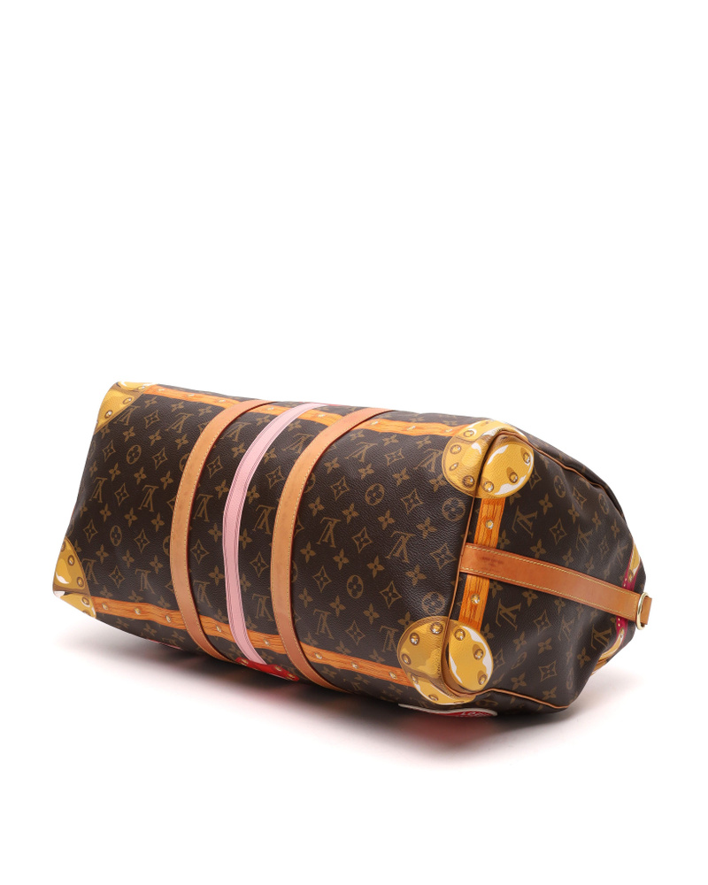 Louis Vuitton Monogram Summer Trunks Keepall Bandoulière 50 Weekend Bag