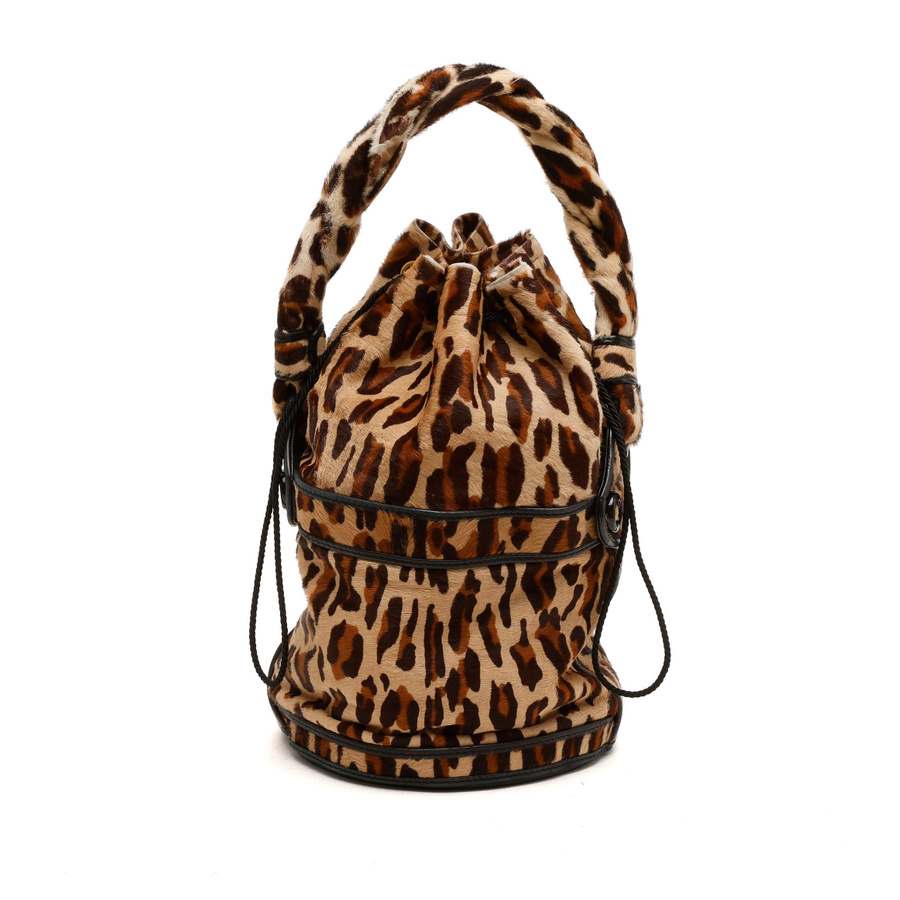 Fendi Pony Hair Palazzo Bucket Bag