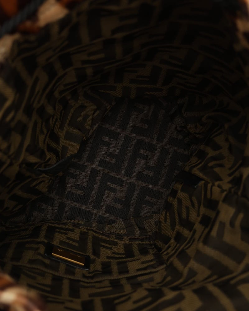 Fendi Pony Hair Palazzo Bucket Bag