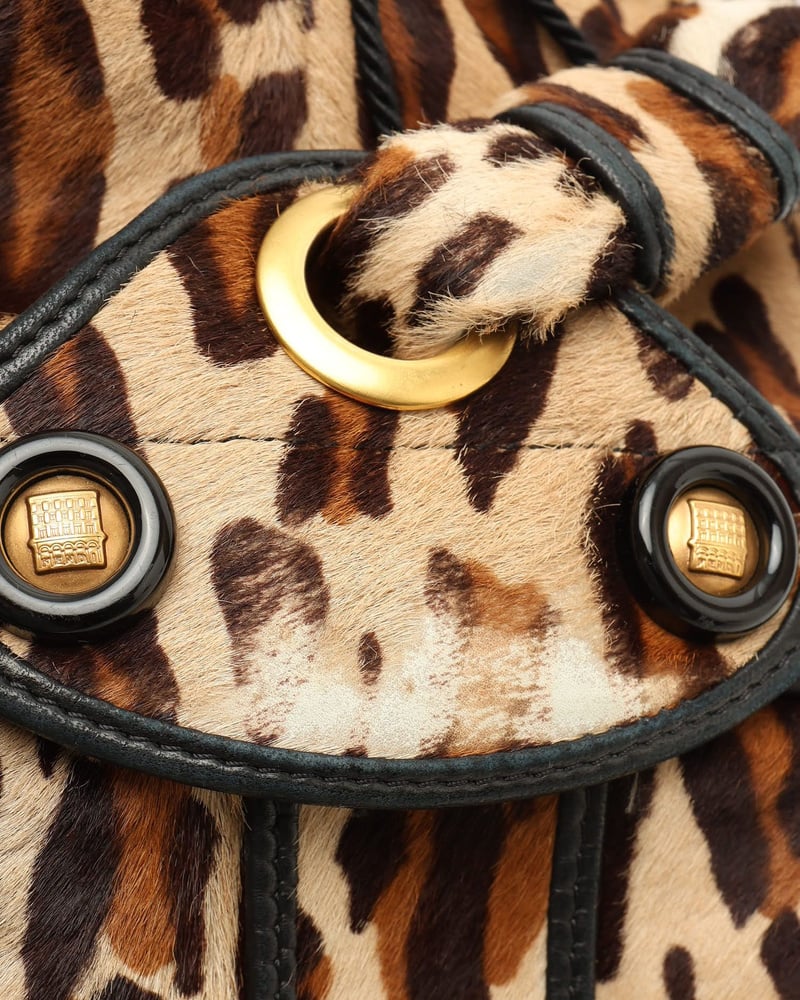 Fendi Pony Hair Palazzo Bucket Bag