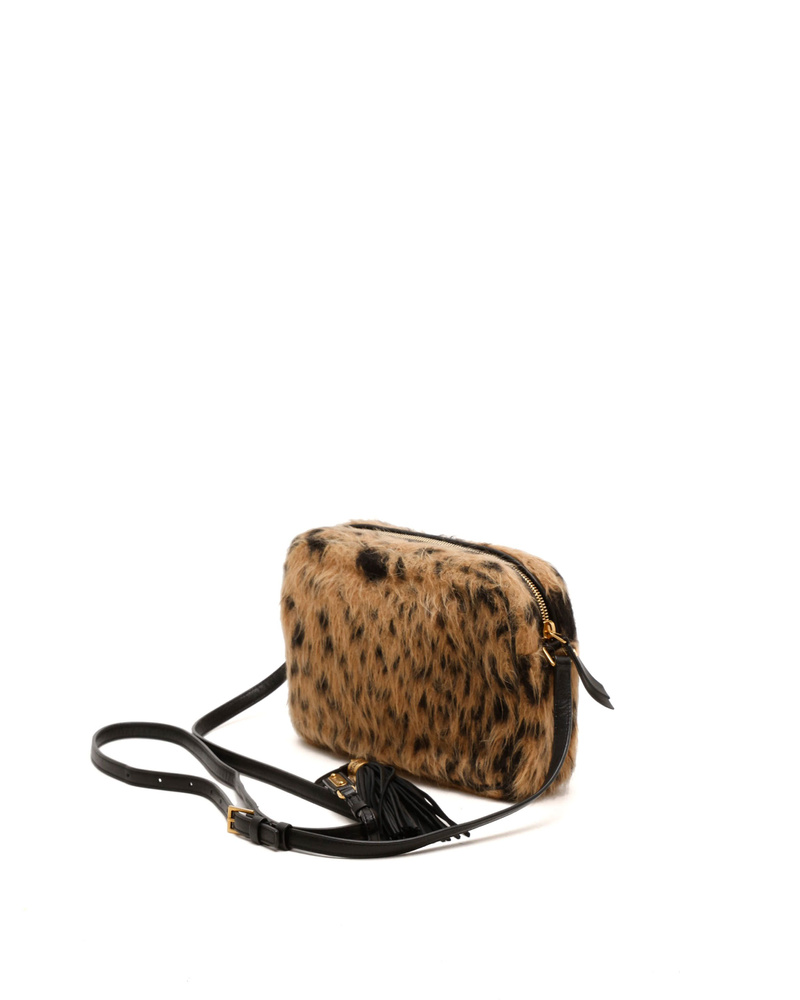Saint Laurent Lou Fur Camera Bag