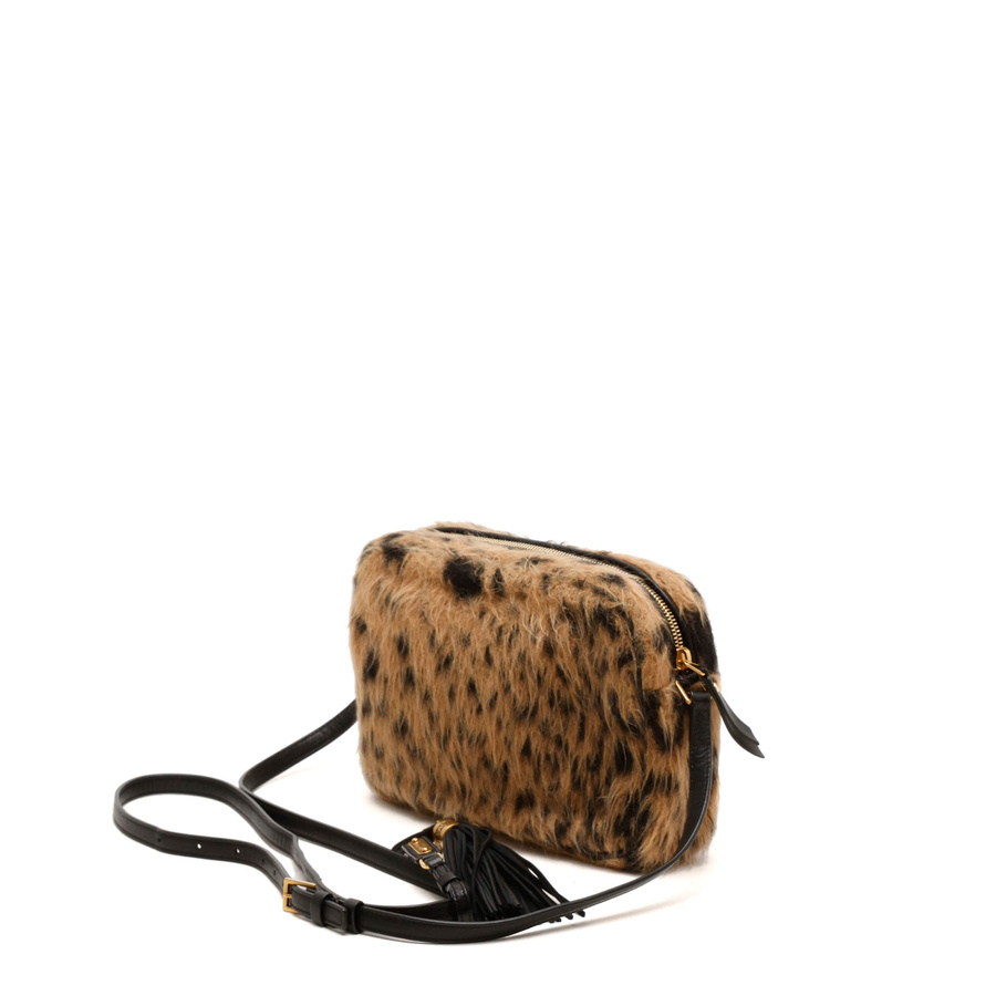 Saint Laurent Lou Fur Camera Bag