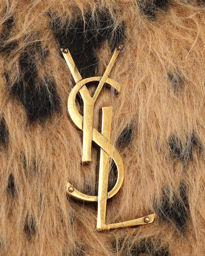 Saint Laurent Lou Fur Camera Bag