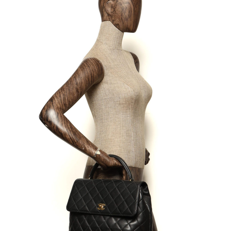 Chanel Caviar Kelly Top Handle Bag