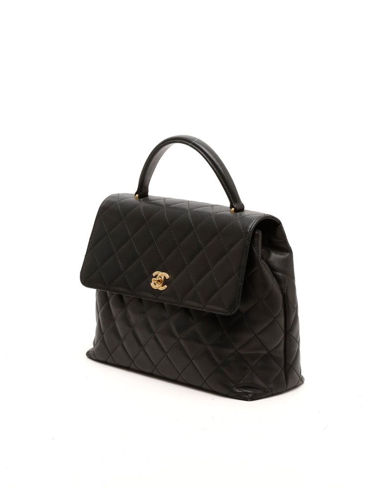 Chanel Caviar Kelly Top Handle Bag