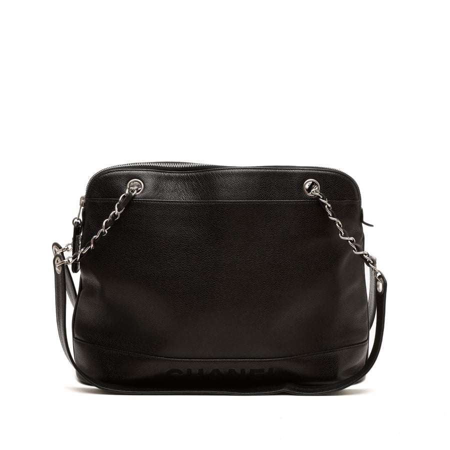 Chanel Caviar Chain Tote Bag