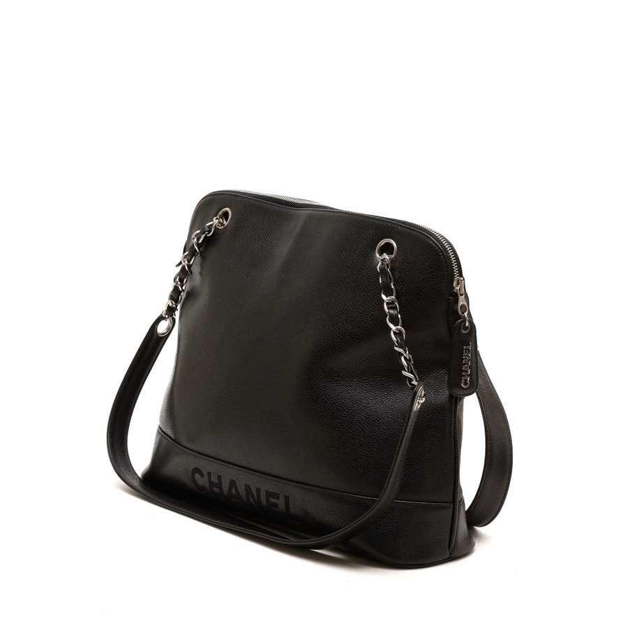 Chanel Caviar Chain Tote Bag