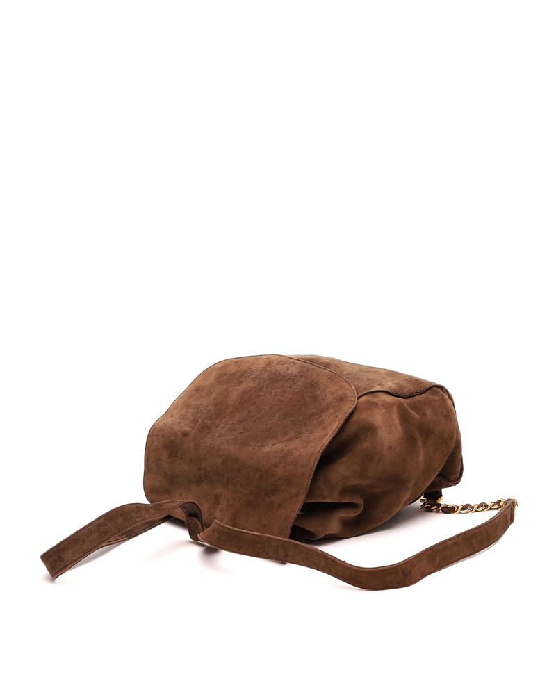 Chanel CC Suede Backpack