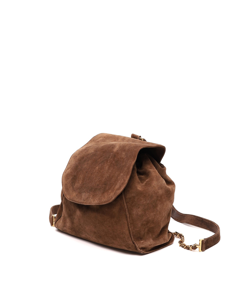 Chanel CC Suede Backpack