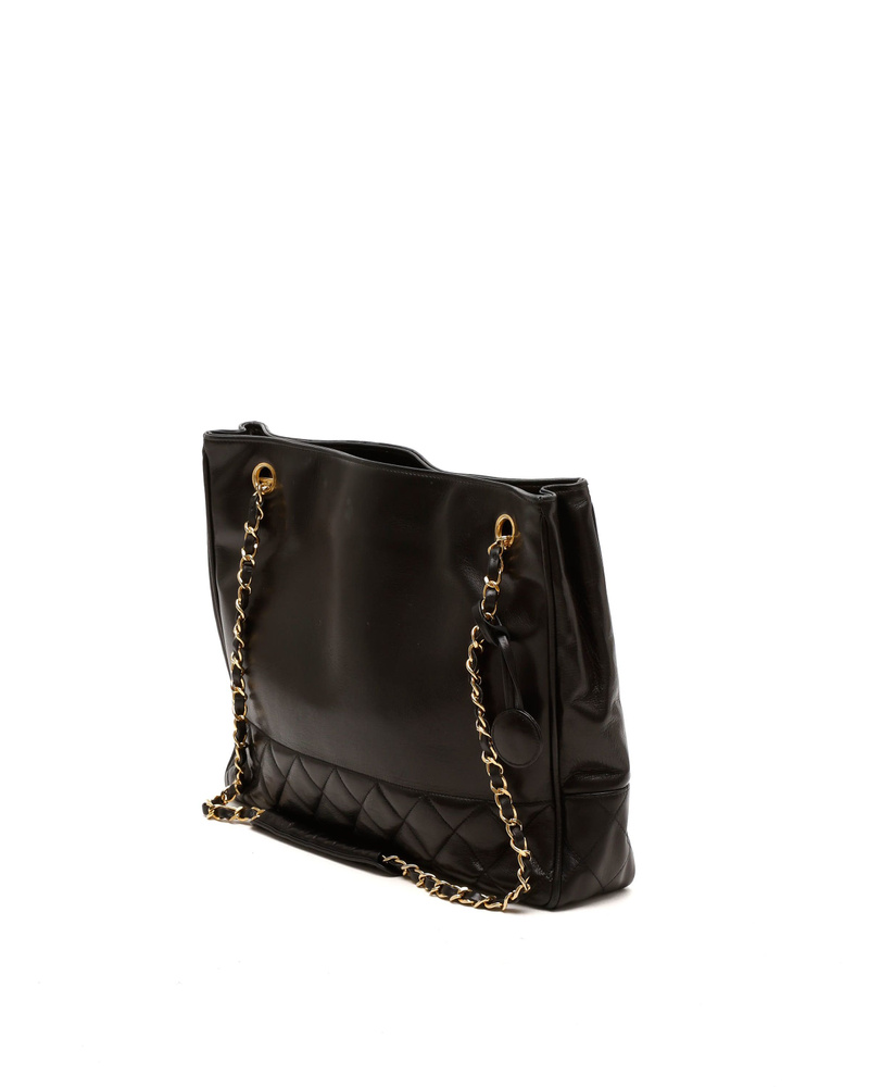 Chanel CC Quilted Tote Bag