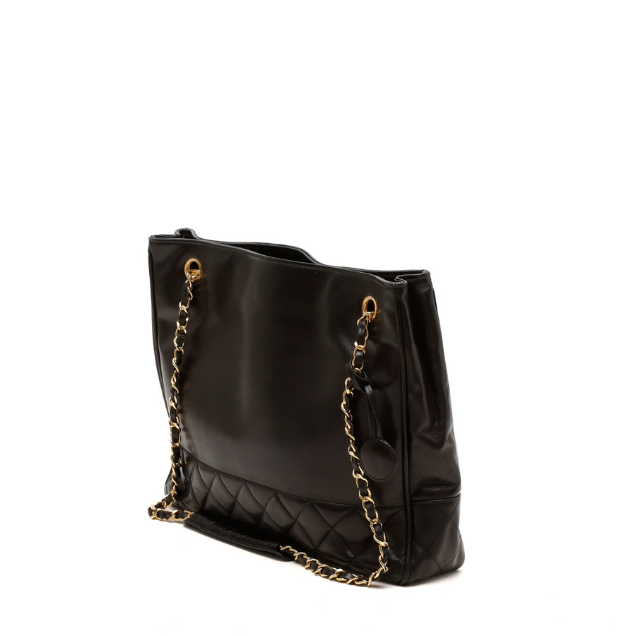 Chanel CC Quilted Tote Bag