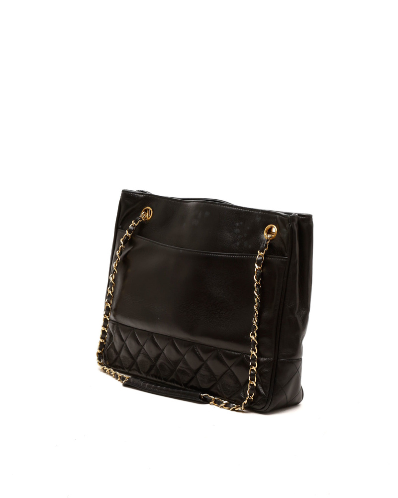 Chanel CC Quilted Tote Bag