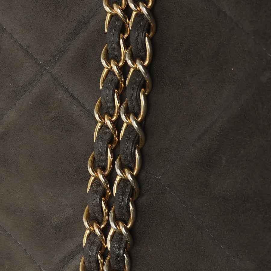 Chanel CC Suede Flap Bag