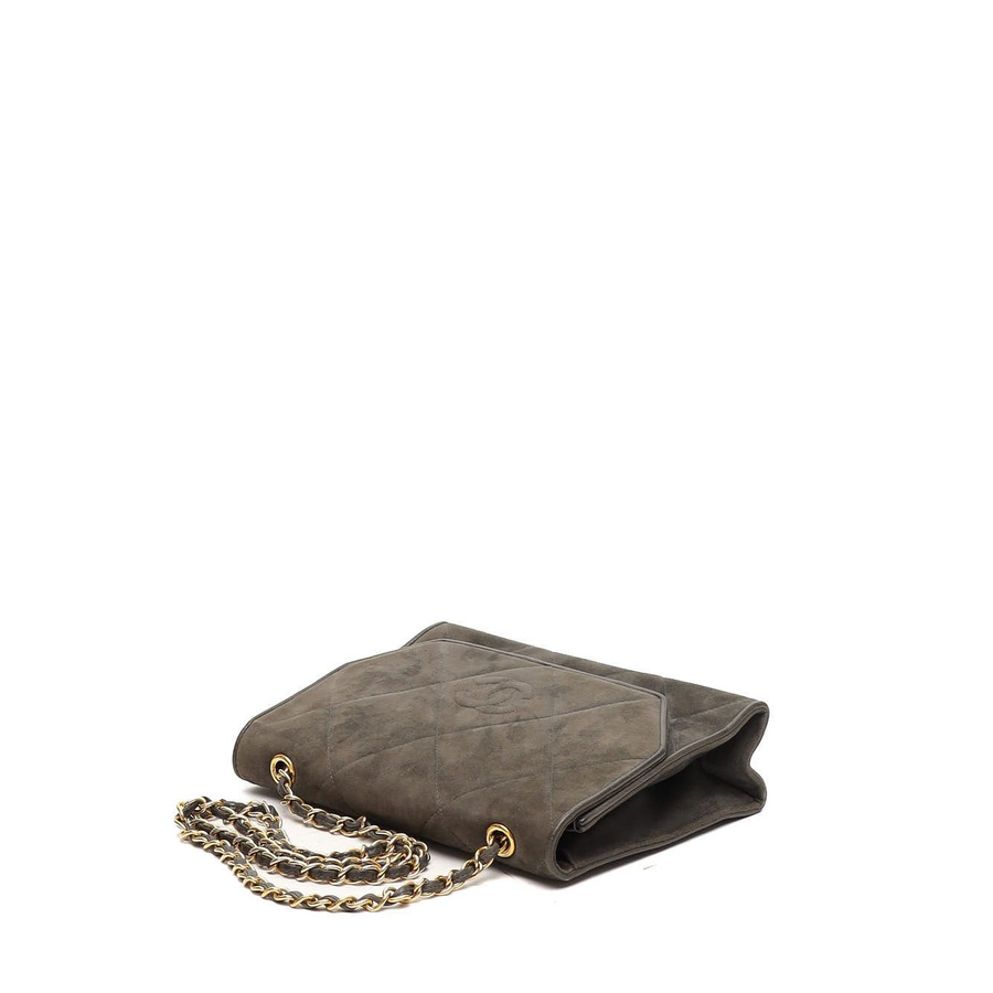 Chanel CC Suede Flap Bag