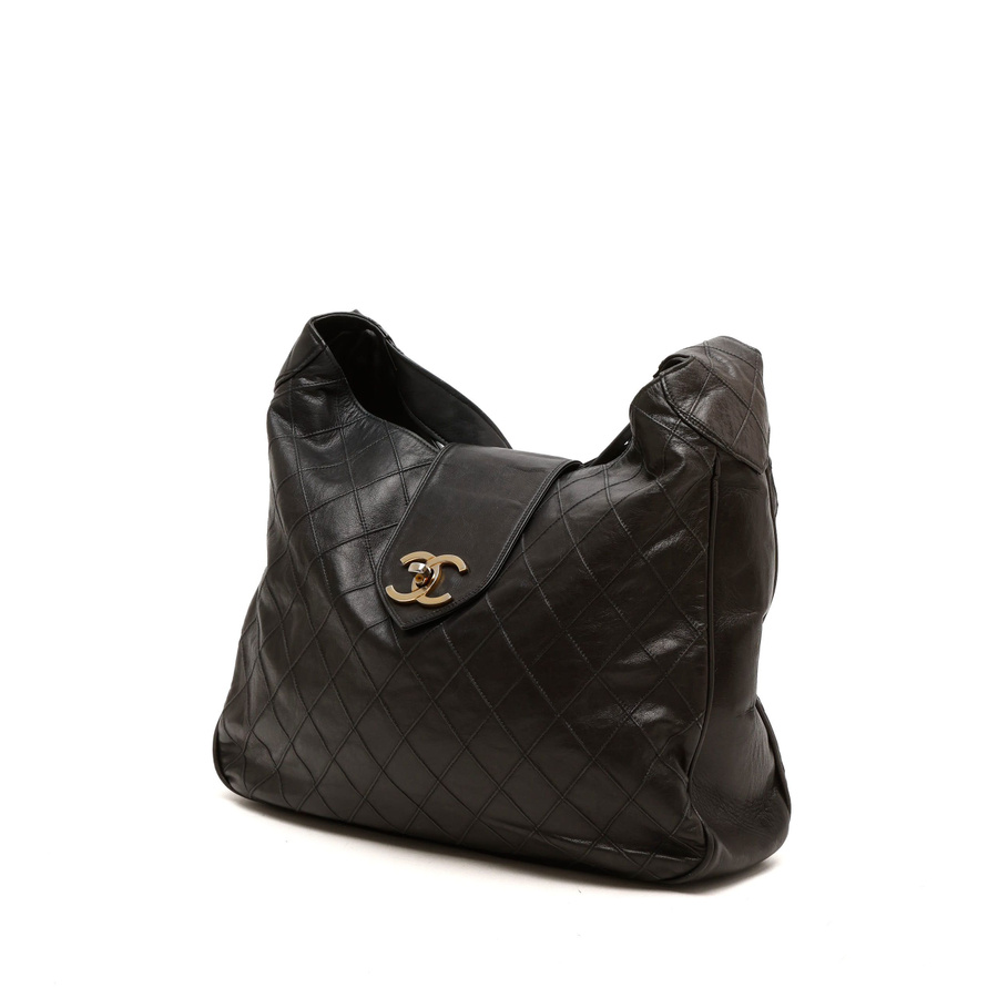 Chanel CC Quilted Hobo Bag