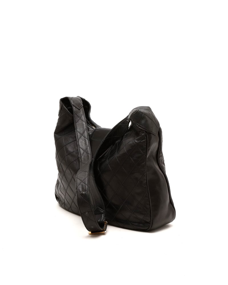 Chanel CC Quilted Hobo Bag