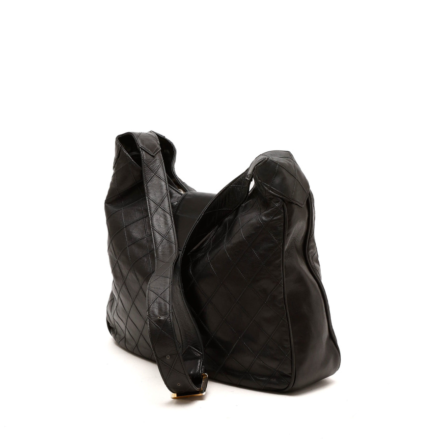 Chanel CC Quilted Hobo Bag