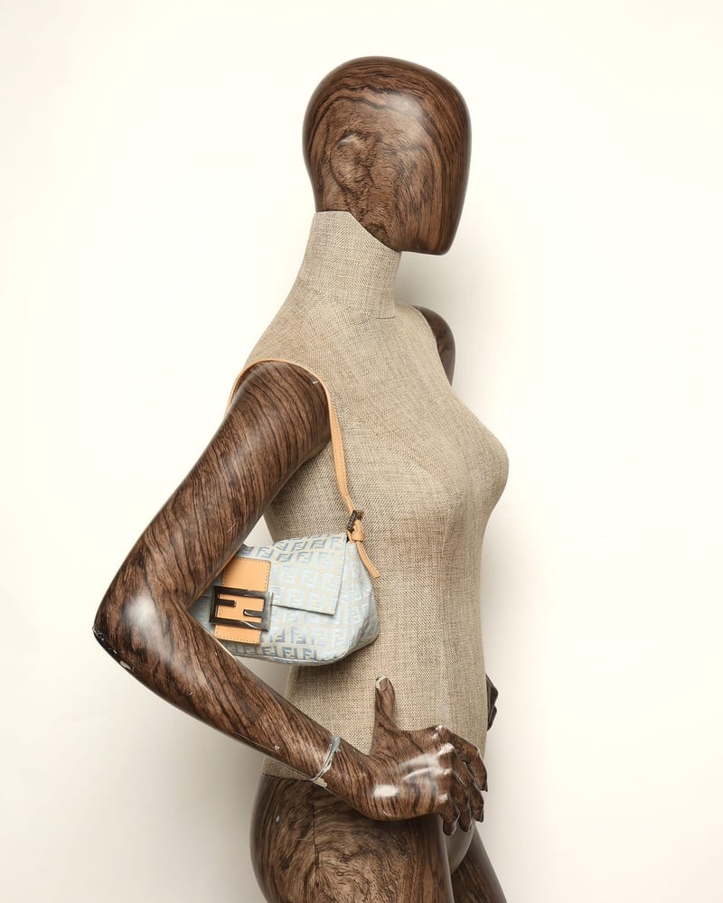 Fendi Zucchino Mini Mamma Bag