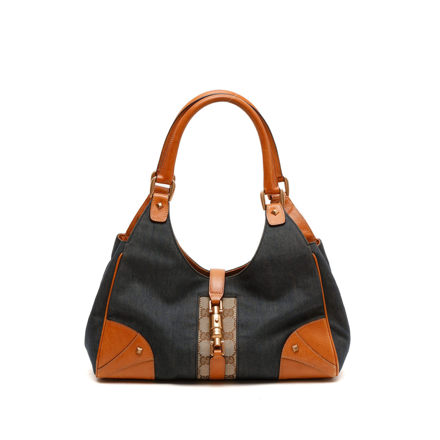 Gucci GG Denim Jackie Bardot Bag