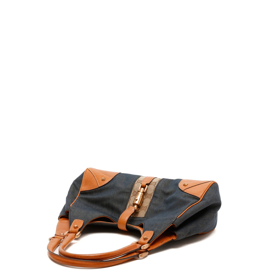 Gucci GG Denim Jackie Bardot Bag