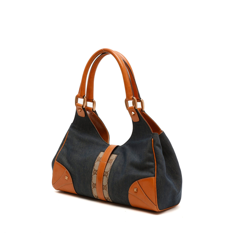 Gucci GG Denim Jackie Bardot Bag