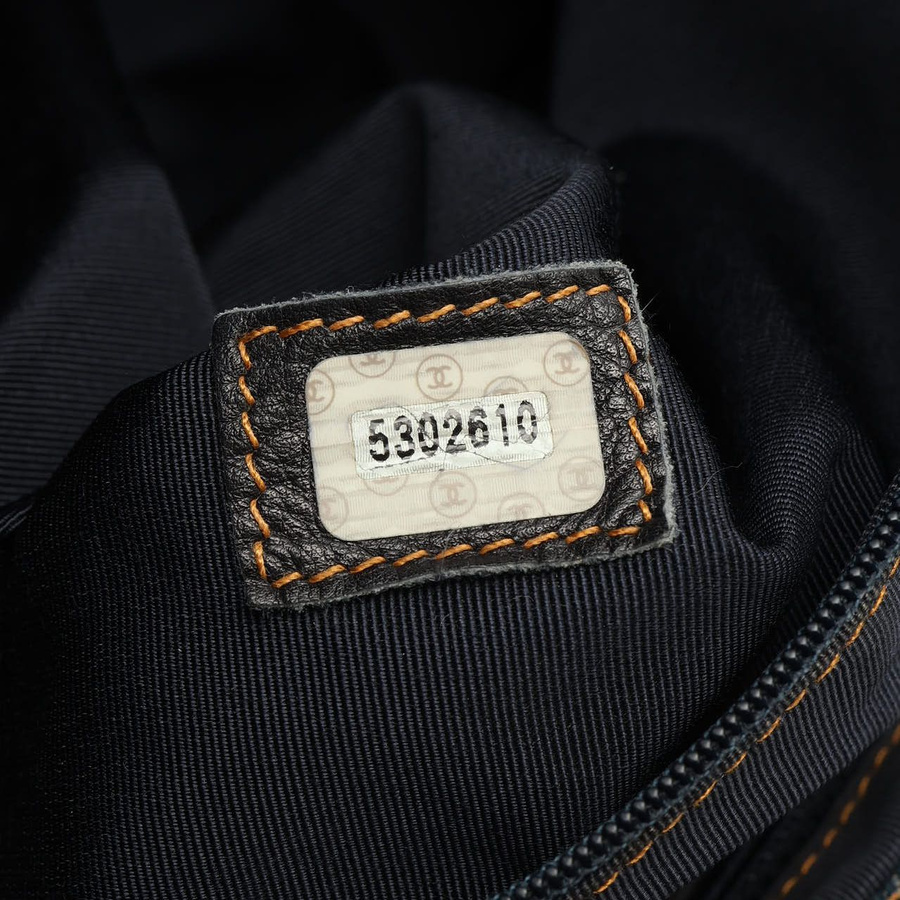 Chanel CC Denim Tortoise Tote Bag