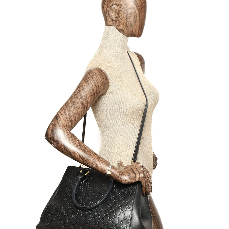 Gucci Guccissima Signature Top Handle Tote Bag