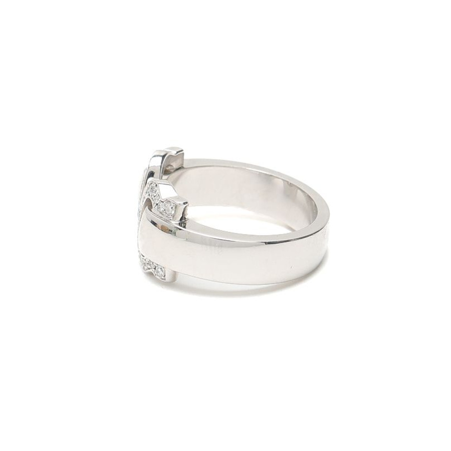 Cartier Double C 18Kt Diamond Ring, Size 50