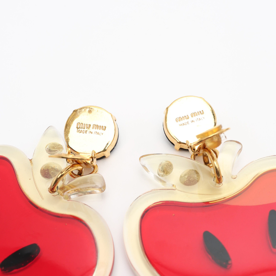 MIU MIU Apple Clip-on Earrings