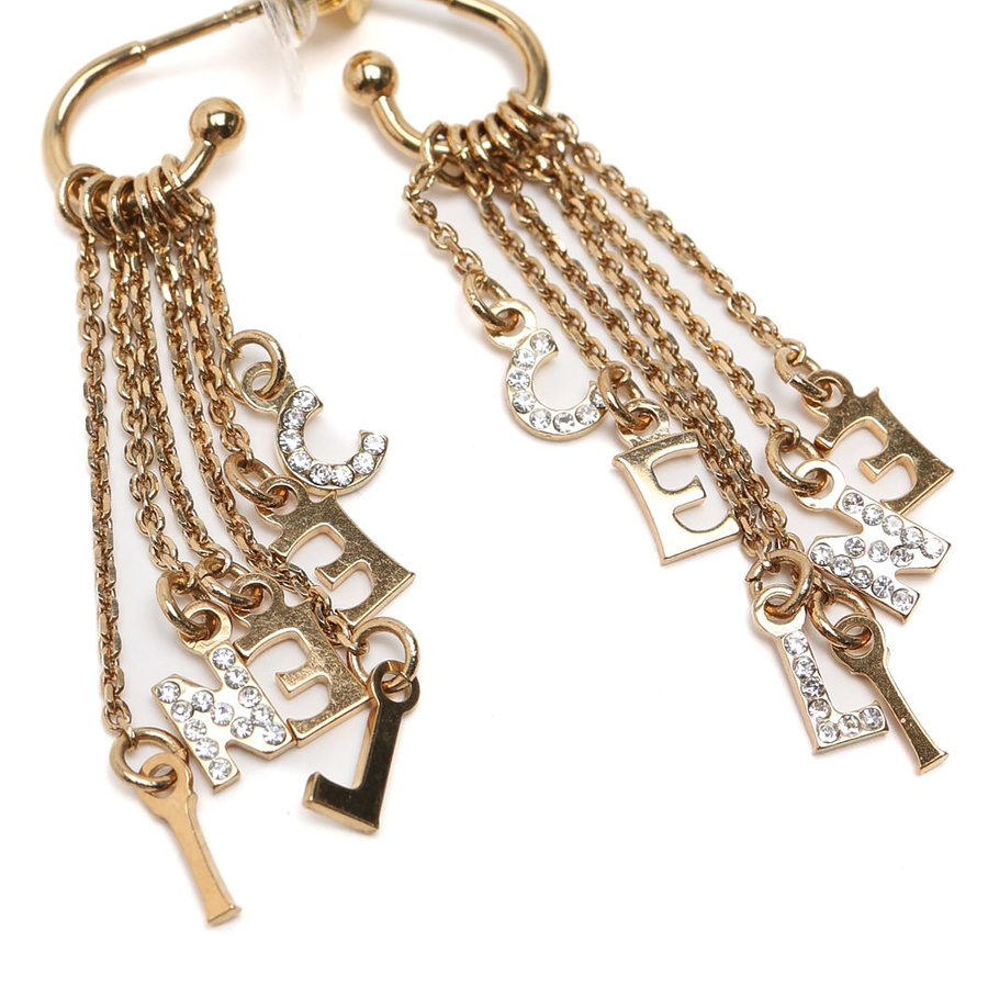 Céline Rhinestone Dangling Earrings